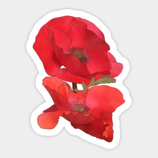 Mohn Sticker